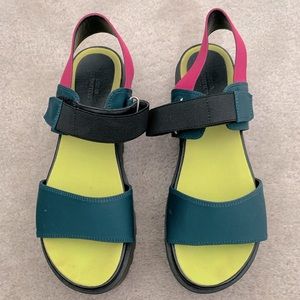 Urban Outfitters Color Block Platform Sandals